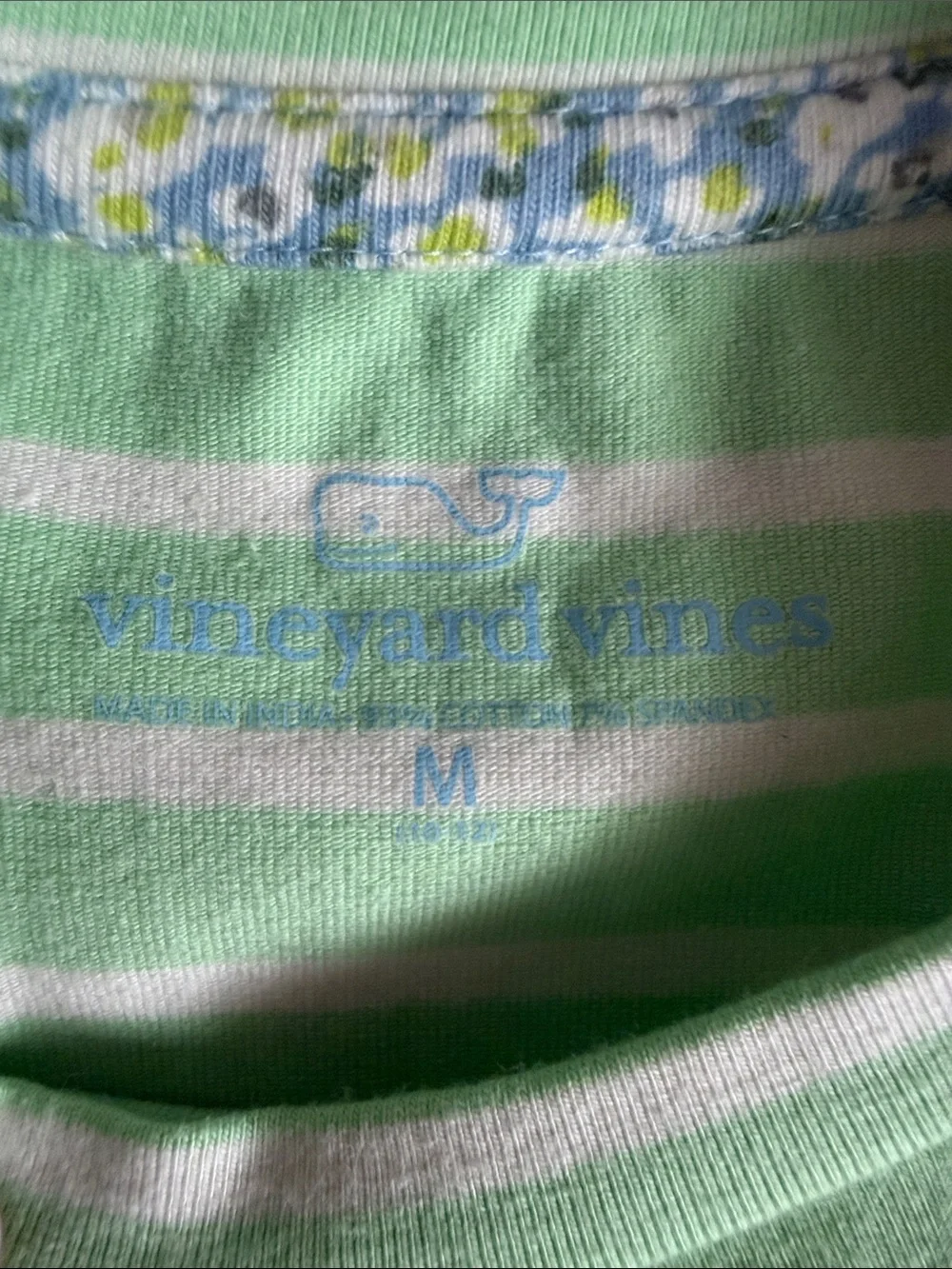 Vineyard vines Mint Stripe & Blue Floral Girls' Casual Dress